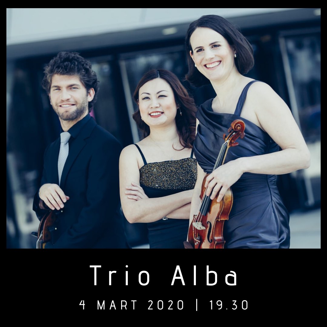 albertlonghall's tweet photo. Yaklaşık 10 yıldır prestijli salonlarda konserler veren ve festivallere davet edilen Trio Alba, oda müziği repertuvarının iki önemli eserini içeren bir programla Albert Long Hall Klasik Müzik Konserleri’ne konuk oluyor.
#müzikyakınlaştırır #trioalba #albertlonghall https://t.co/mNxcijO4Xg