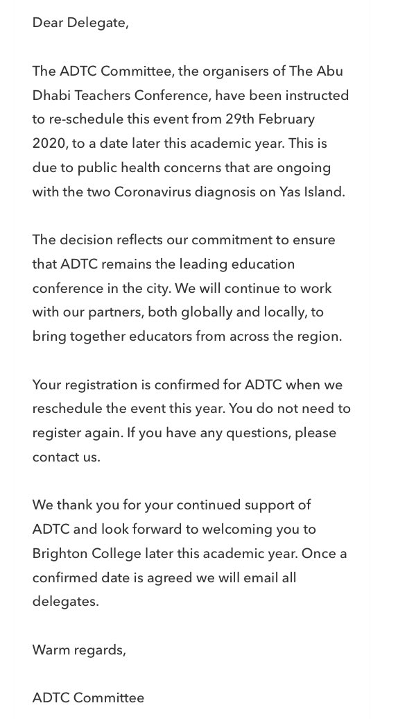 OLewis_coaching's tweet photo. Sad to have to release this news however we have been instructed to reschedule #ADTC2020 to later in the year due to COVID! 

We will release the new @ADTC2020 date later next week! https://t.co/Va0tBdAqmg