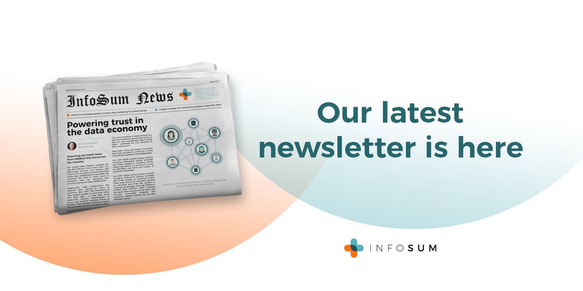 InfoSum's tweet image. 📰 Our latest newsletter is here! We cover: How differential privacy techniques in #adtech protect consumers, #publishers are getting more direct requests for access to their audience data, reactions to IAB&apos;s #ProjectRearc and more!

 hubs.ly/H0nd8Mf0