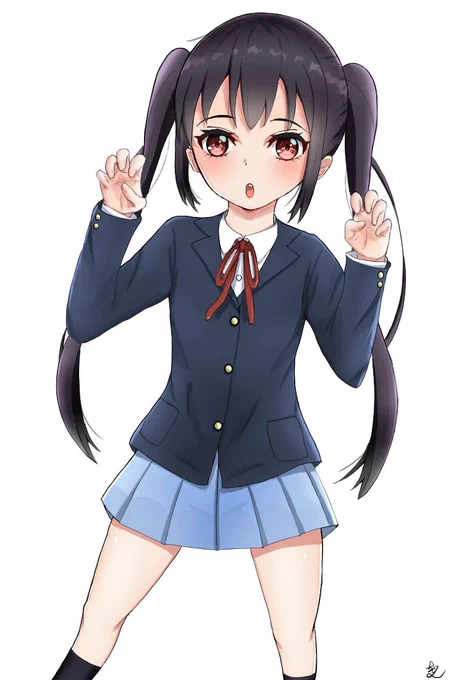 あずにゃん描いたにゃー#けいおん 