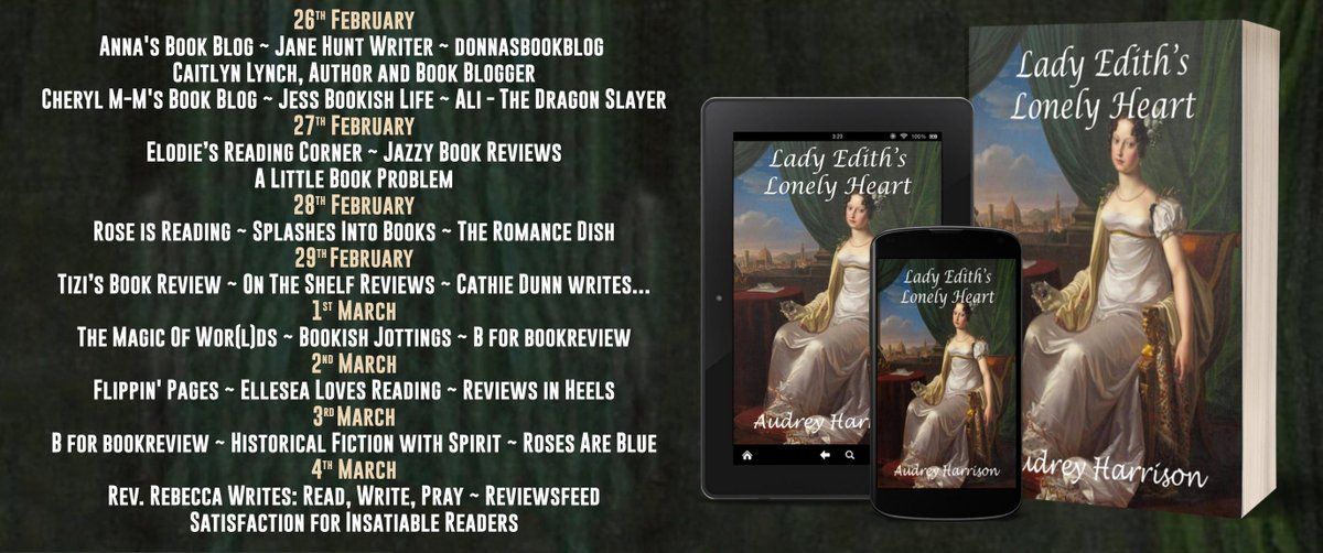 "I liked Edith, she’s intelligent, beautiful, brave, and has a good sense of humor with a great personality. " says <a href="/RoseisReading1/">Rose</a> about Lady Edith's Lonely Heart by @AudreyHarrison2  roseisreading.home.blog/2020/02/28/lad…