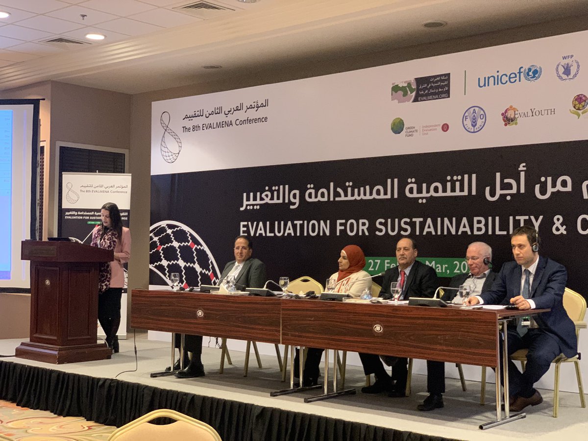 Sawsan_AlZatari's tweet photo. @AbeerHakouz speaking at the opening of the #EvalMENA2020 conference as president of #EvalJo. #eval_mena #pal_eval https://t.co/PMIvFnn7eh