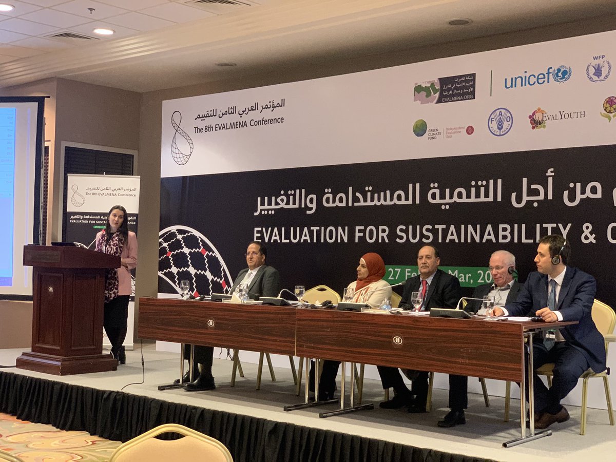Sawsan_AlZatari's tweet photo. @AbeerHakouz speaking at the opening of the #EvalMENA2020 conference as president of #EvalJo. #eval_mena #pal_eval https://t.co/PMIvFnn7eh