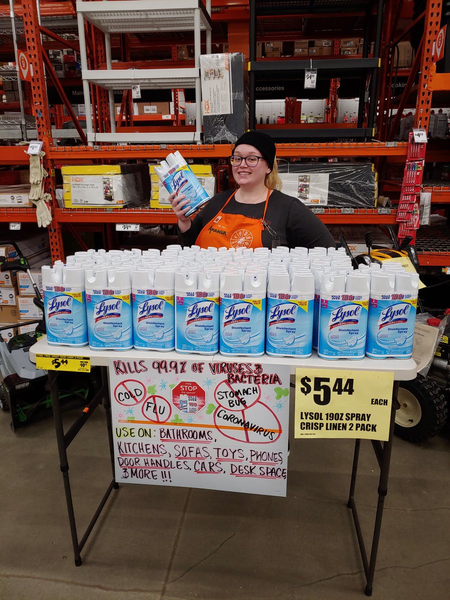 This is a Good disinfectant for Coronavirus !!!! <a href="/PaulDeveno/">Paul Deveno</a> <a href="/OrrinBurkett/">Orrin Burkett</a> <a href="/jasonbaker01/">jason baker</a> @thd0063