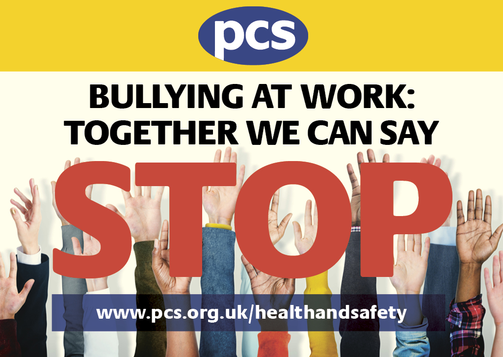 Help #PCS stop 🛑 bullying at work 
Get PCS training and materials to help tackle #bullying in your workplace. pcs.org.uk/stopbullying  #StopBullying