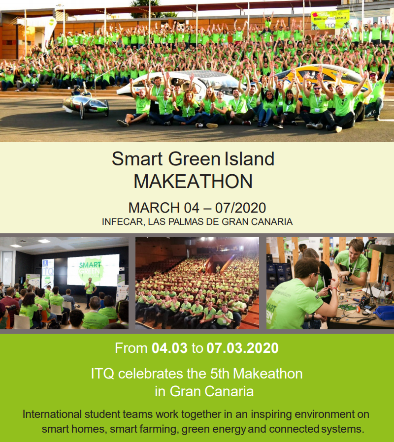 Canaragua's tweet photo. Colaboramos con el #SmartGreenIsland #Makeathon2020 un evento educativo internacional para buscar soluciones innovadoras mediante el desarrollo de prototipos tecnológicos.
Ya te puedes apuntar 👉 https://t.co/GSKzon9evS vía @ITQ_GmbH
#itqgmbh #smartgreenisland #makeathon2020 https://t.co/fIyd2J1U3v