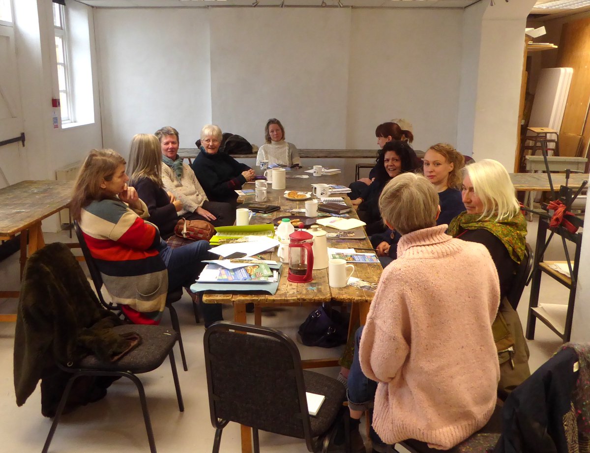 Great turnout today at our 'PANG' meeting. Lots of informal chat and ideas for future events. Great to see everyone.@AnnaLilleengen @sandrastoreyart @JoJoArtDesign @SGarforthArtist @moira_mctague