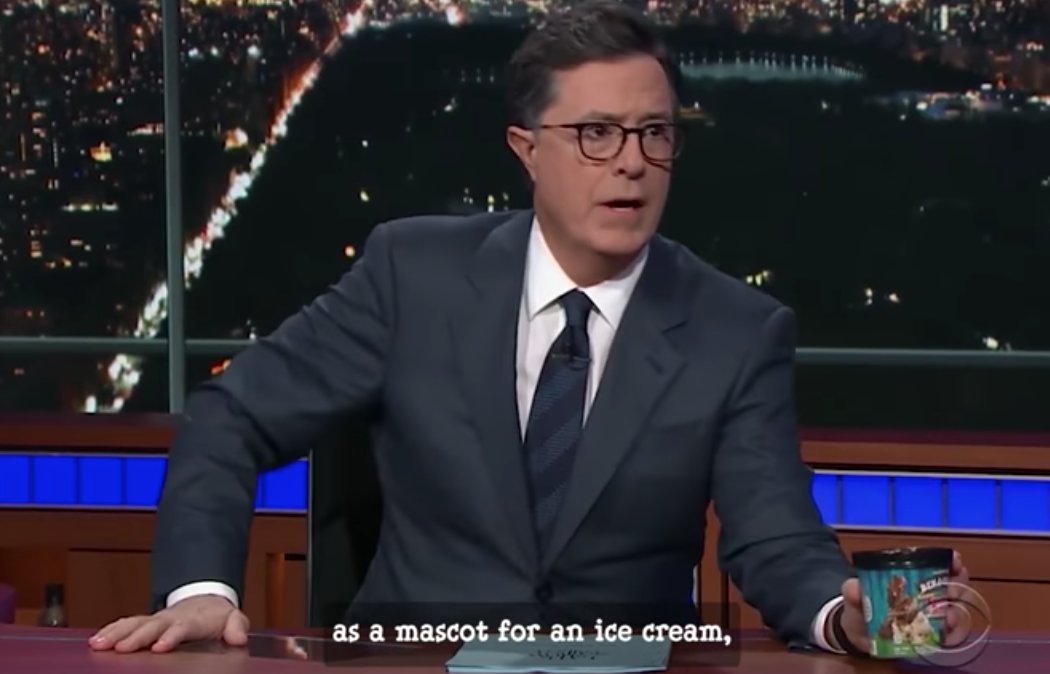 PRPoobah's tweet photo. Our partnership with Stephen Colbert dates back to 2007 when we launched Americone Dream. He keeps the dream alive, involving his staff to select recipients of his proceeds of the ice cream sales. #twomillionandcounting https://t.co/NoVS8SKcBV https://t.co/yoY32emSBJ