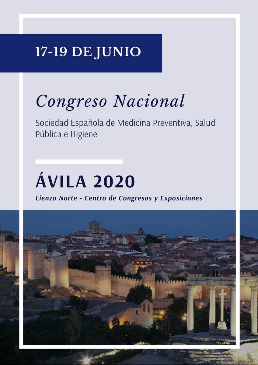 📣Últimos días para inscribirse en el Congreso que celebraremos en Ávila del 17 al 19 de junio con cuota reducida
📇El plazo finaliza el 1 de marzo a las 23:59 hs.
📑Avance de Programa bit.ly/2VvvZMM
👉Inscripción bit.ly/31KYPKi
---
#SempsphÁvila