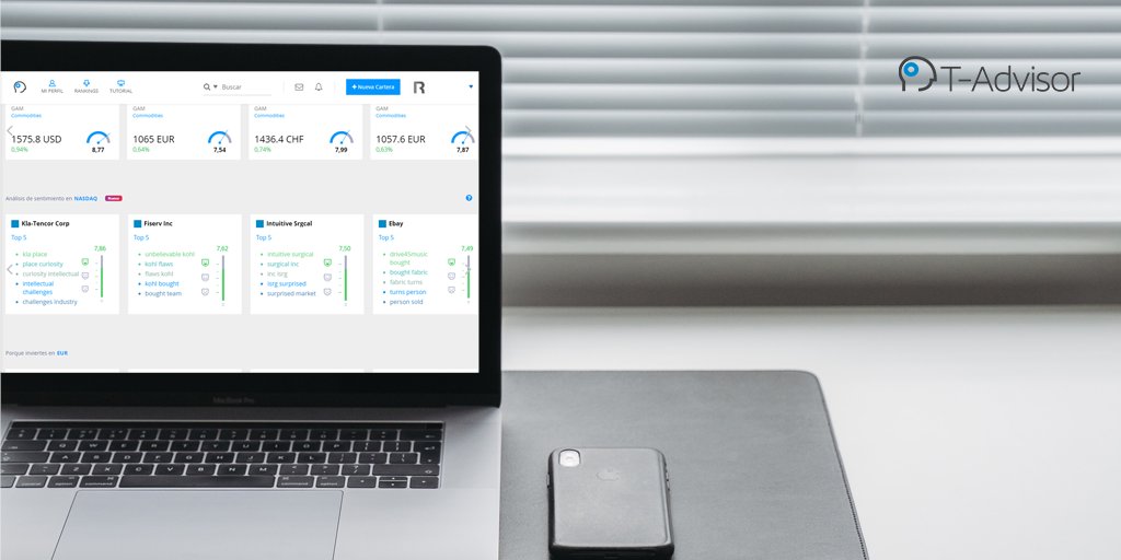 MyTadvisor's tweet photo. Por medio de una serie de algoritmos basados en técnicas de Machine Learning logramos generar una serie de ideas personalizadas de forma independiente para cada inversor. Cree su cartera en https://t.co/5h8G44vu4t https://t.co/FBK5arrG49