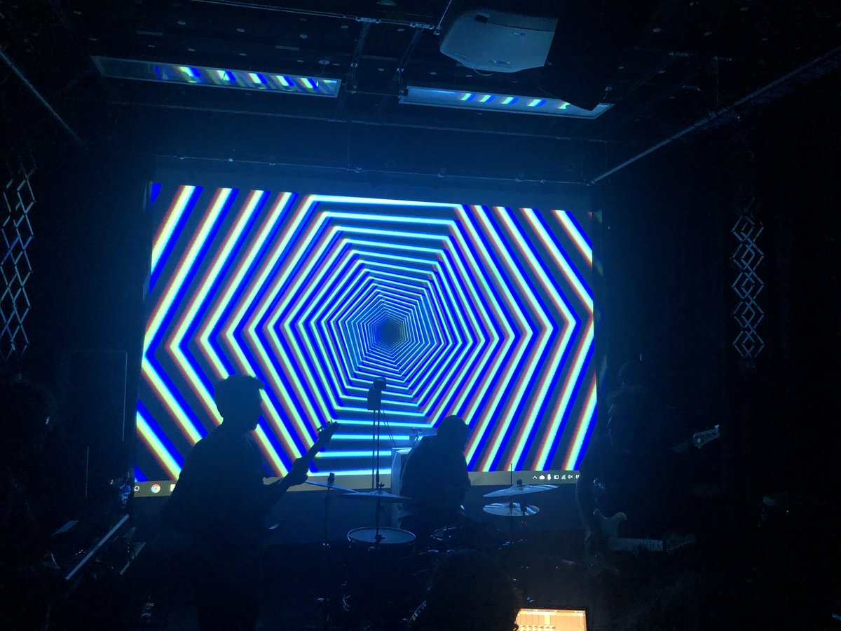 BrendanOCmusic's tweet photo. Last nights 'Work in Progress' gig organised by @QMUL_MAT 's @Sebastianlobbers and Teo Dannemann at @c4dm . We were blessed with mad sound experiences by 
@clffrdmusic, @dgtlselves, @nagasaki45, and members of the @CDT_AI_Music. Great Stuff peeps! https://t.co/dAj6lldjPD