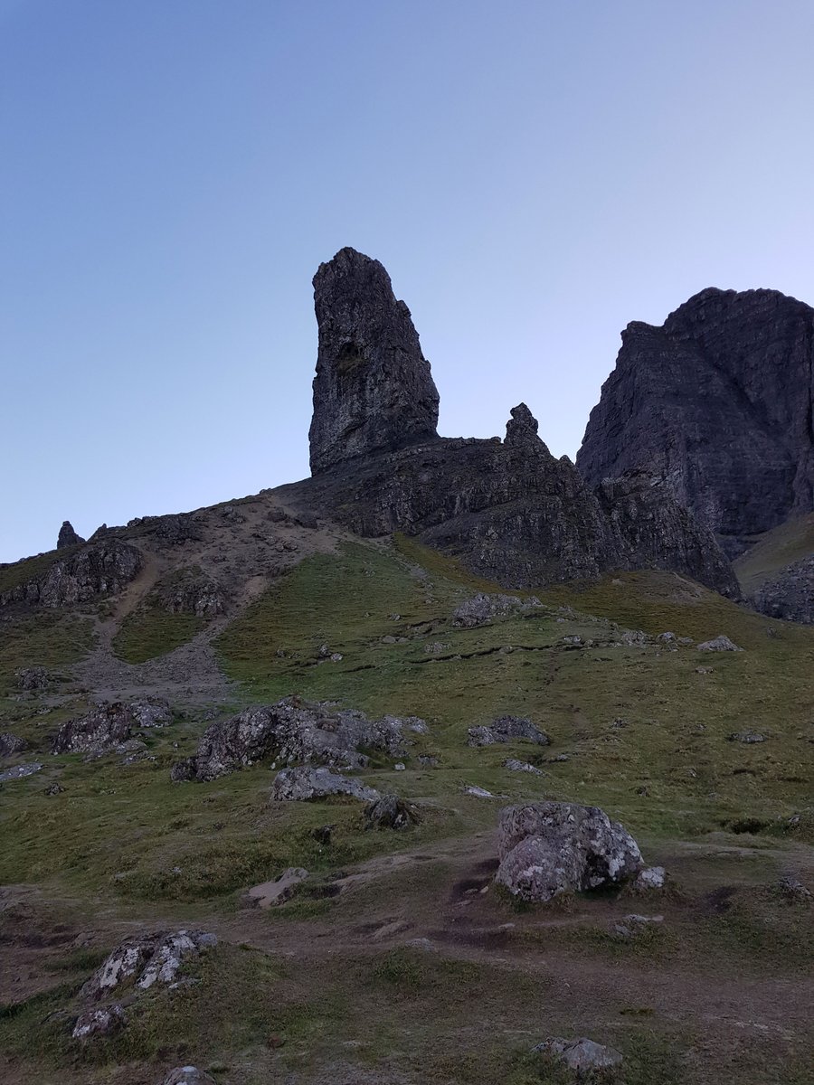 Scotlands_Wild's tweet photo. Probably the most iconic scene on the Isle of Skye. The Old Man of Storr towers above everyone that ventures out to see him. 
Skye is a miniature version of the Scottish Highlands. Speaking of the Highlands, why not read more about them in our blog post https://t.co/wKPKzJrmIG https://t.co/mgqRa5qzx1