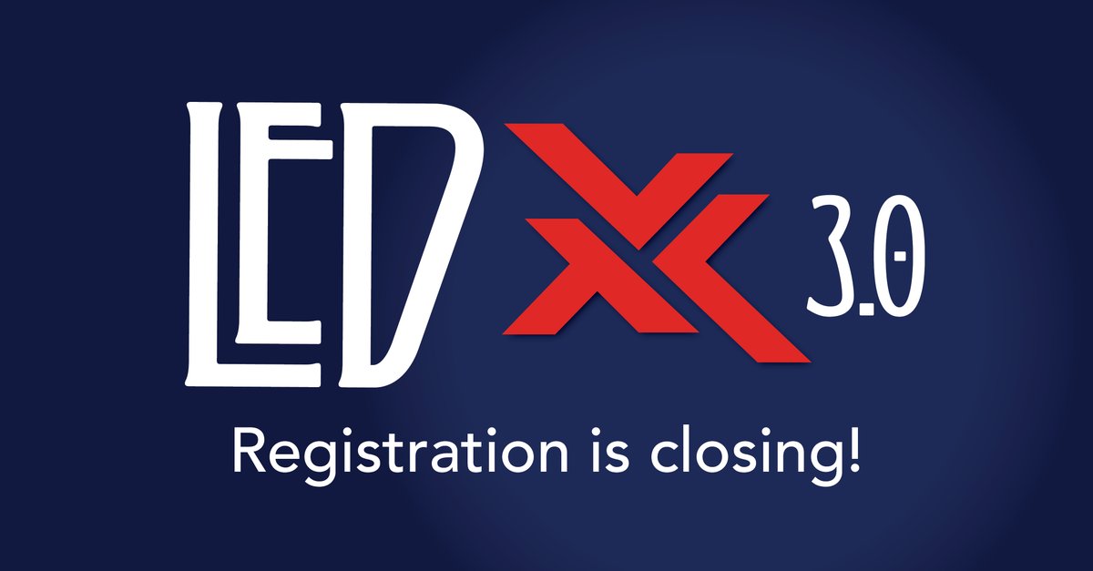 LEDxAU's tweet photo. Calling all procrastinators! Sunday March 1st is the LAST DAY to be in the room and listen to speeches from Vice Admiral (USCG Ret.) William Lee, Major General (USAF Ret.) Mark Dillion, Safi Bahcall, Ori Brafman, and more. Register at https://t.co/LQoYrKHhK6 RIGHT NOW! #LEDxAU https://t.co/IhJrI3j2T8