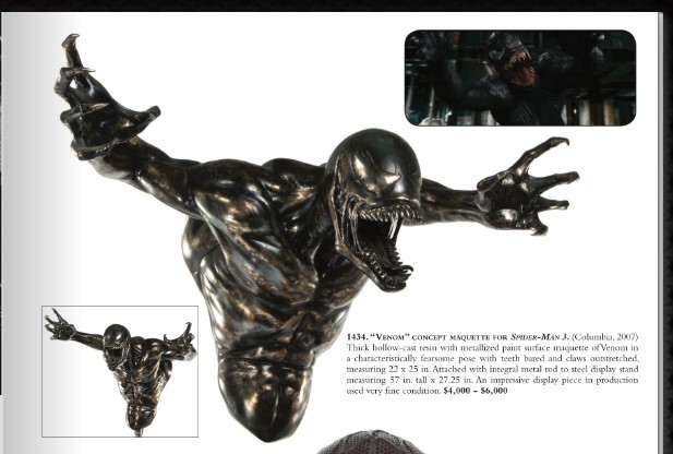 Picture of a Venom Concept Maquette, looks really nice and metallic. Whoever owns this is very lucky!