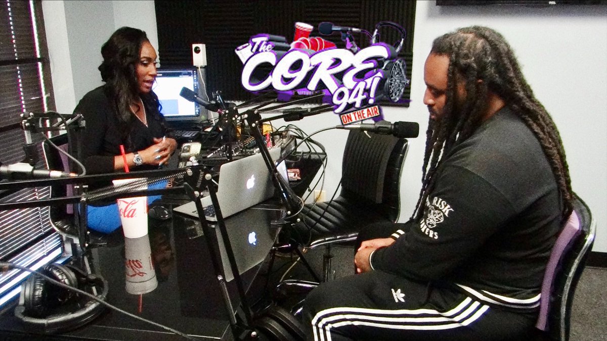 THEEMZBLUE's tweet photo. Great interview with @KOCgo yesterday on #core94 Episode 6 drops soon! Photos taken by @BarriMedia https://t.co/yXfvcVcOzE