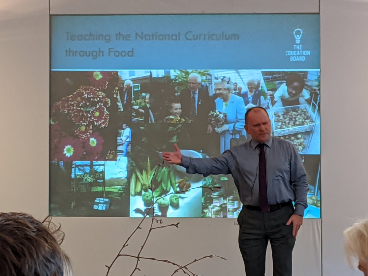 Tim Baker of <a href="/charltonmanor/">Charlton Manor Sch</a>  reinforces the importance of teaching the curriculum through food using practical life skills