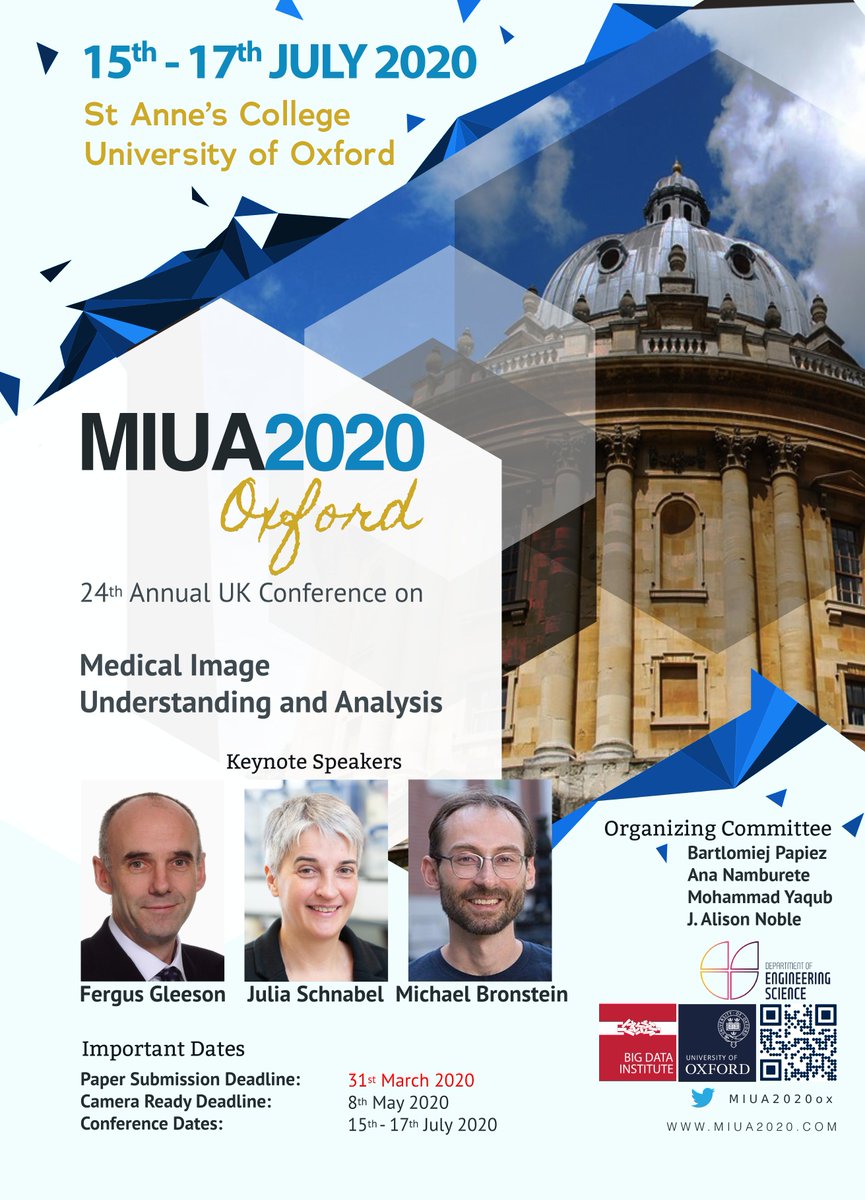 miua2025's tweet photo. #MIUA2020: DEADLINE EXTENSION: 31st March 2020

See more details on the updated webpage https://t.co/1KY4FRC1Vd and follow @miua2020ox for more information! https://t.co/8lvTrkiUck