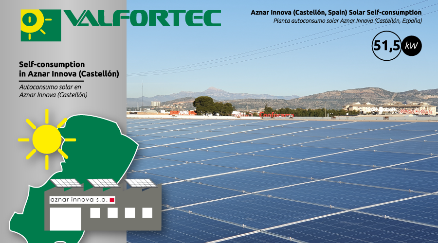 Valfortec's tweet photo. La firma #AznarInnova confía en #Valfortec a la hora de pasarse al #autoconsumo #solar. ☀🏠 La cubierta de sus oficinas (#Castellón) alberga una instalación de 51,5 kW que les permitirá ser autosuficientes y sostenibles. Conoce nuestro último proyecto. ▶ https://t.co/0weIvG1v7s https://t.co/kk06OF3qU4
