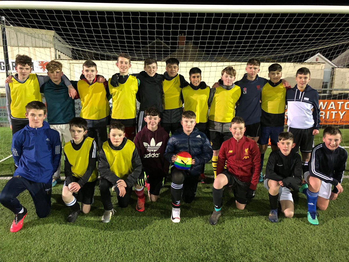 FCJohnstown's tweet photo. @FvHtweets Showing our support to the football Vs homophobia campaign
#letskickitout https://t.co/0brvRf0ez0