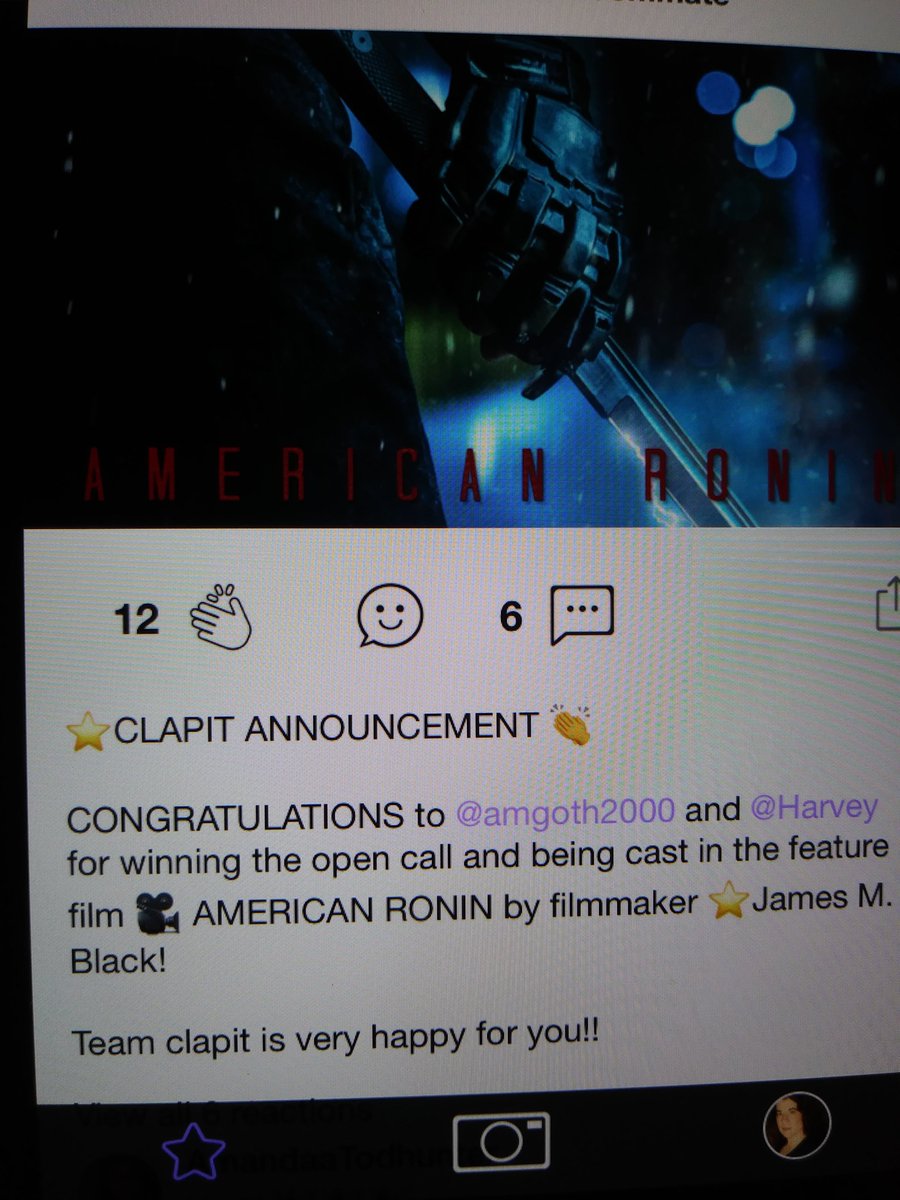 amgoth2000's tweet image. I won another clapit audition! YES!! I was waiting to post the news till I heard the shoot dates (because my schedule is a bit right for a few weeks) but I couldn't wait to share the news any longer lol #clapit #clapwhatyoulove