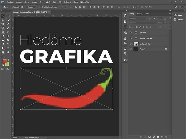 ChilliNamToPali's tweet photo. HLEDÁME GRAFIKA!
Máme hodně práce pro super klienty. Proto k nám hledáme posilu do grafického studia. Grafika, který se nebojí makat, chce se rozvíjet, posouvat se, naučit se další věci a chce být součástí super týmu.
Práce v Adobe balíku. 🌶 
Nástup … https://t.co/QpAFngge1r https://t.co/5mdJKLcDgr
