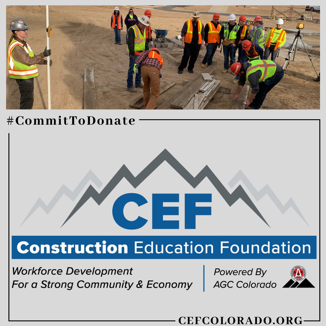 CefColorado's tweet photo. #DidYouKnow the CO #construction industry needs to fill 45,000 industry jobs by 2027? We need your help to train &amp; recruit the next generation of the workforce #CommitToDonate to Construction Education Foundation https://t.co/JiRssSof6K #CEFColorado https://t.co/RjEXrGFY6j