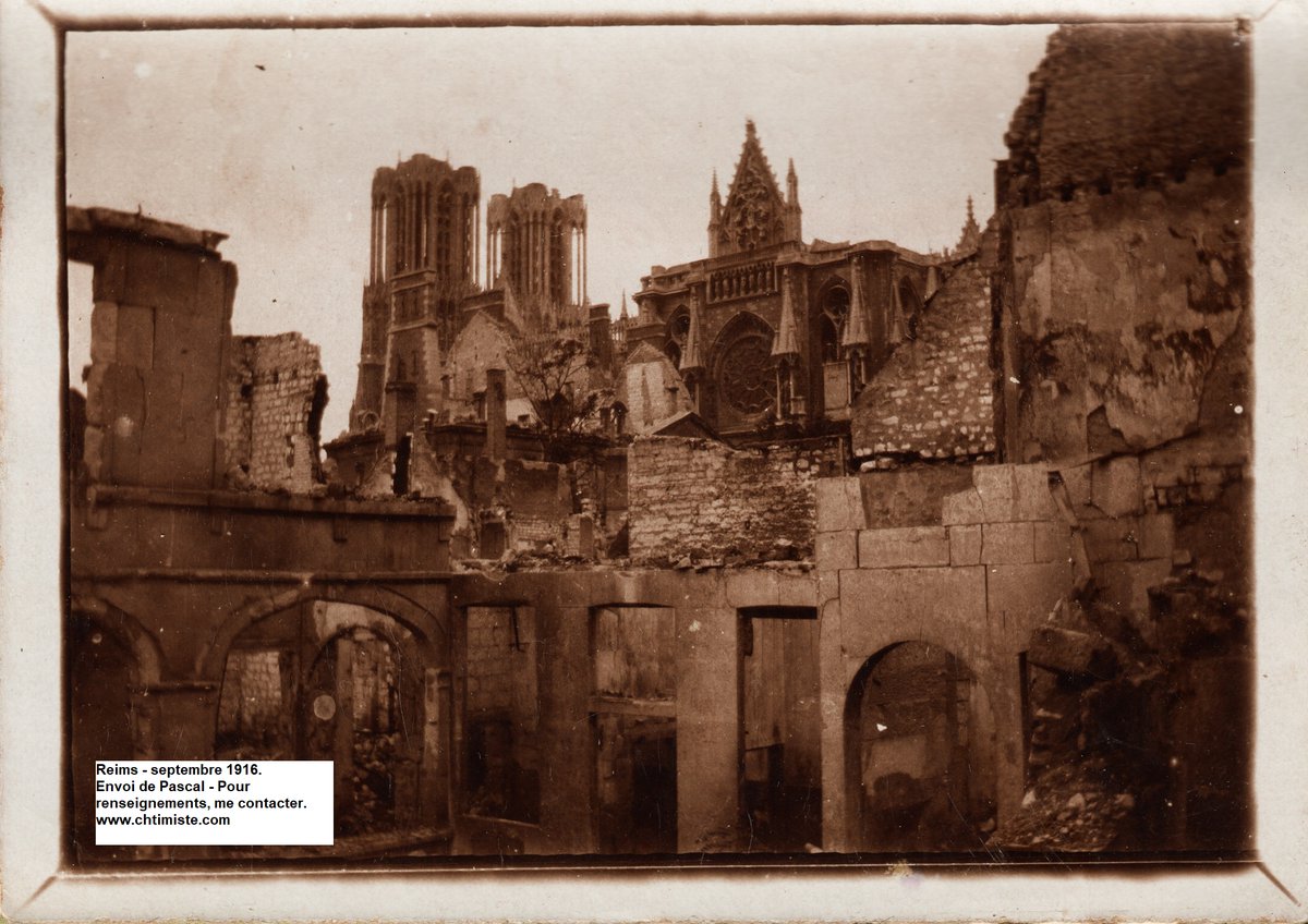 Le_Chtimiste's tweet photo. JACQUELIN William a pris quelques cliché de Reims en 1916 - Il était au 32e RAC, puis 225e RAC - Merci à Pascal -  #Chtimiste #artillerie19141918 #32eRAC https://t.co/nMATvDnAS4