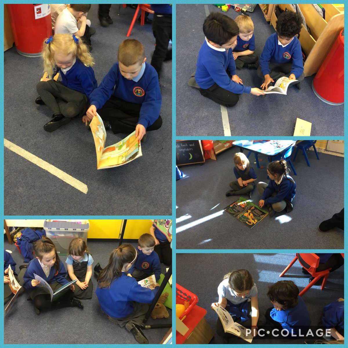 Hadrian_Park's tweet photo. On Thursday 3B visited PM nursery to share their favourite stories. We love the chance to read aloud to our new friends &amp; are growing in confidence each week 📖🤩 #HPPSReading https://t.co/gJSvYf9VFZ
