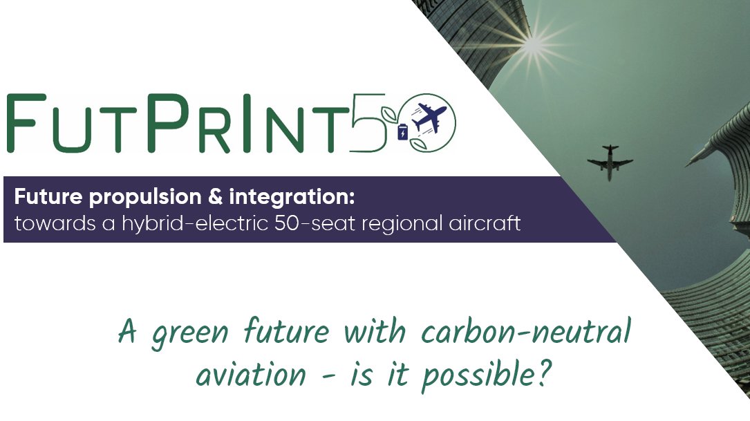 Towards greening the aviation of tomorrow through disruptive technologies &amp; international collaboration🌱✈️!
Learn how #FUTPRINT50 international team will accelerate &amp; integrate aircraft electrification technologies for sustainable aviation growth ➡️bit.ly/3abCiJH