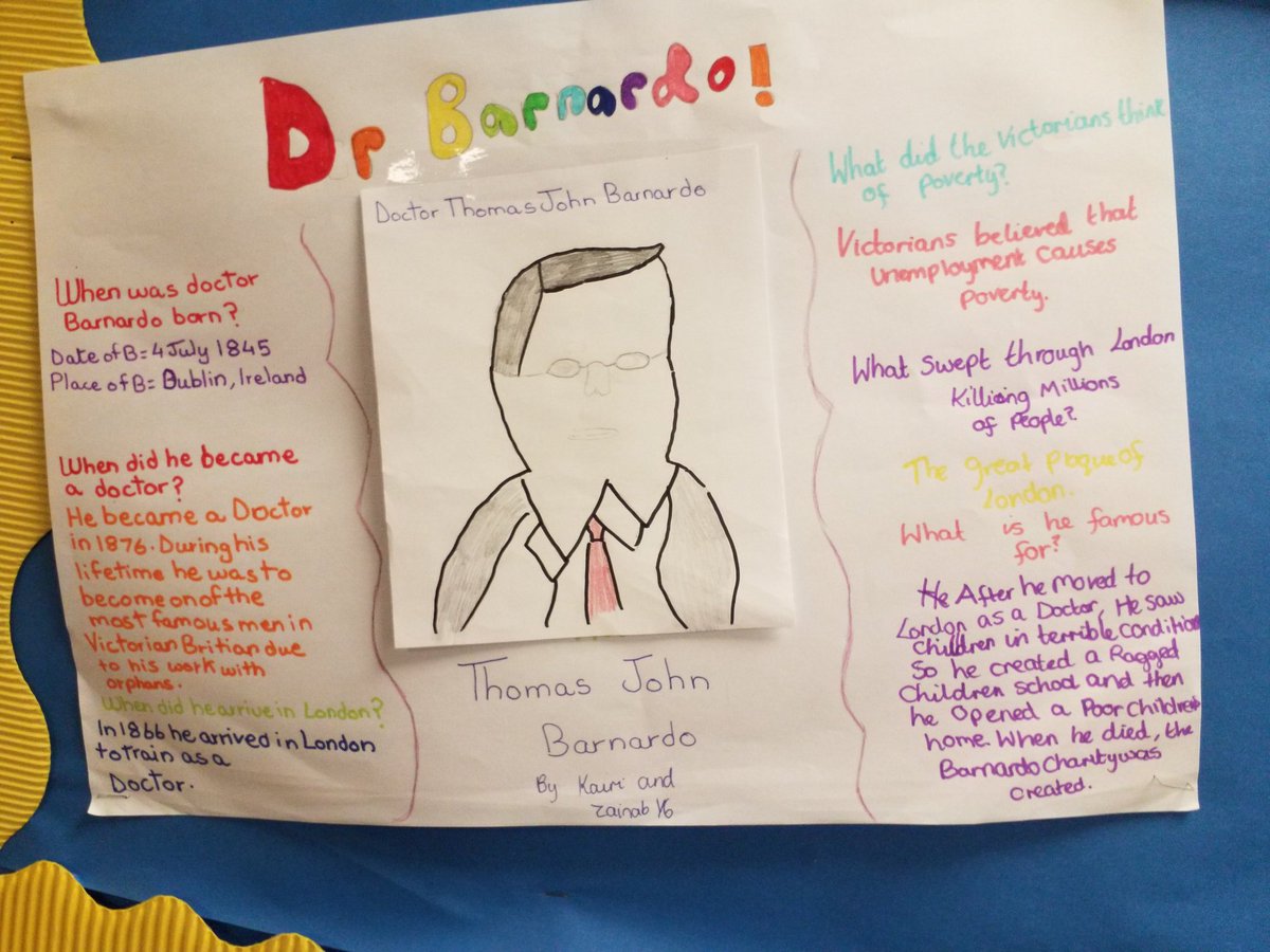 AlbansTeam's tweet photo. Year 6 have been learning all about Dr Barnardo in cohesion with their English topic novel: Street Child https://t.co/8czkwEsC6y