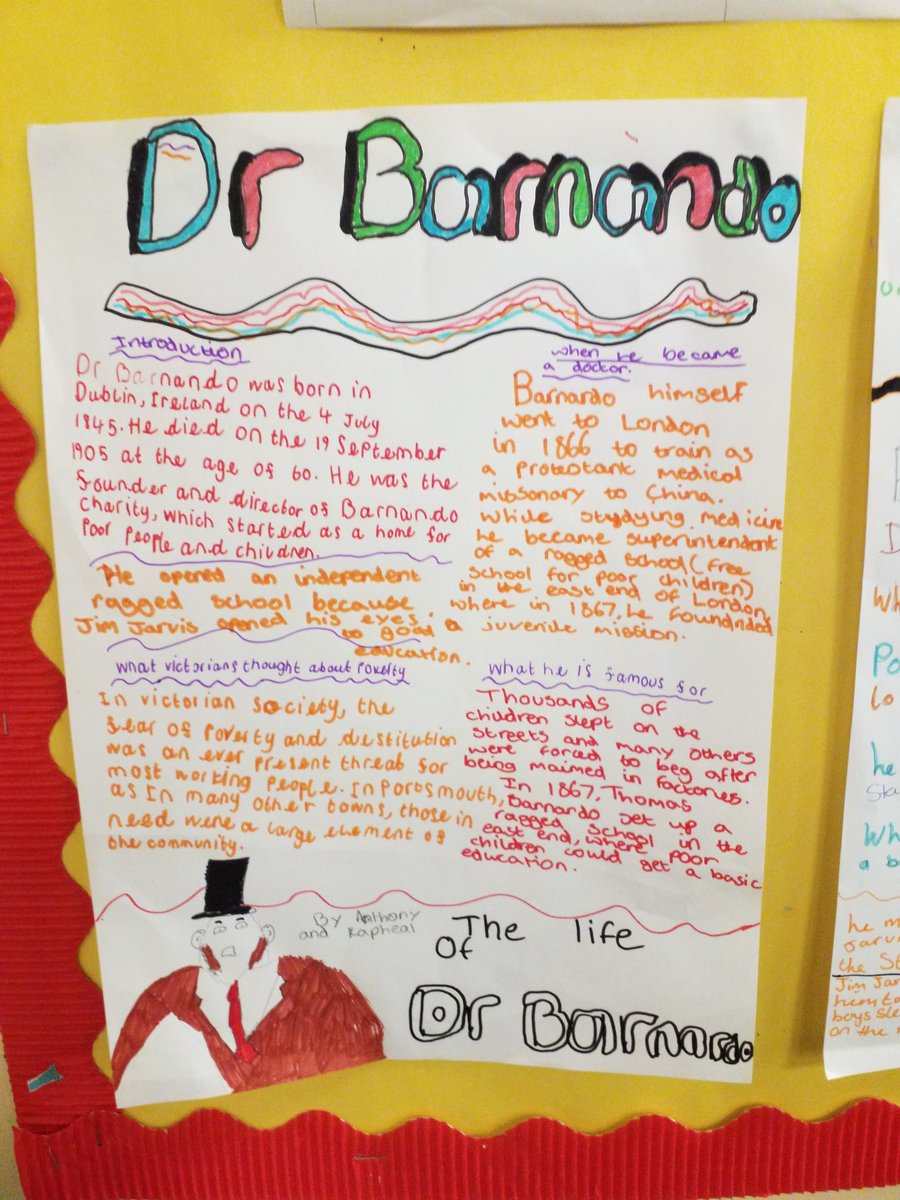 AlbansTeam's tweet photo. Year 6 have been learning all about Dr Barnardo in cohesion with their English topic novel: Street Child https://t.co/8czkwEsC6y