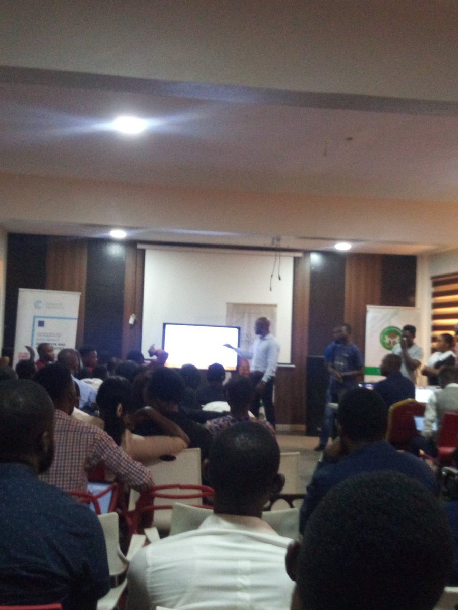 elijahuwas's tweet photo. #Day 15 on Data Science and AI training.
 
Group presentation 📈 with each group using Datasets in proffering solutions to different challenges. 

@EdoJobs  @CovenworksAF @GovernorObaseki 

#Edoinnovates
#DataScience 
#speaktech https://t.co/eTCHHtmRfc