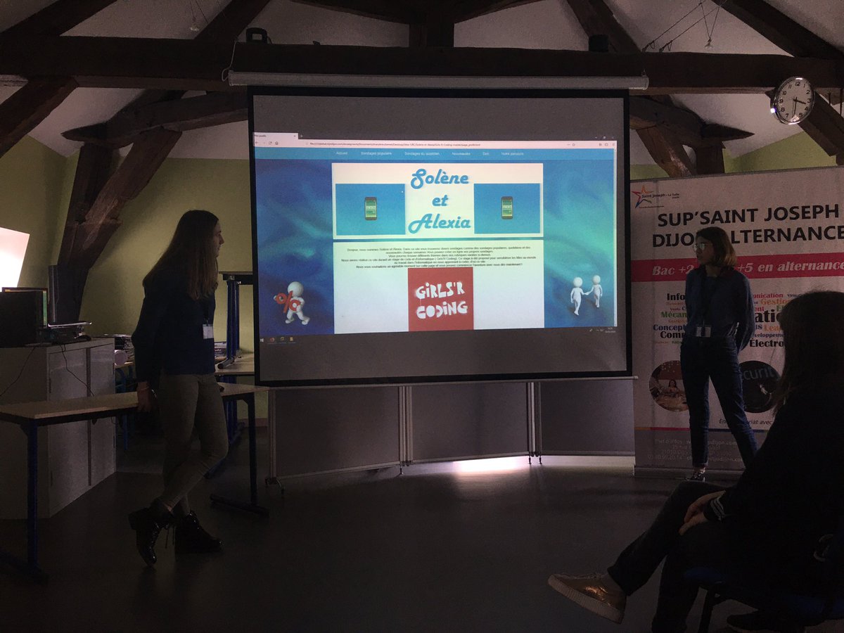 theMoat's tweet image. #girlsRCoding dernière ligne droite , préparation des présentations pour les parents @InformatiqueBP @alteca_ESN @DiiageCucdb