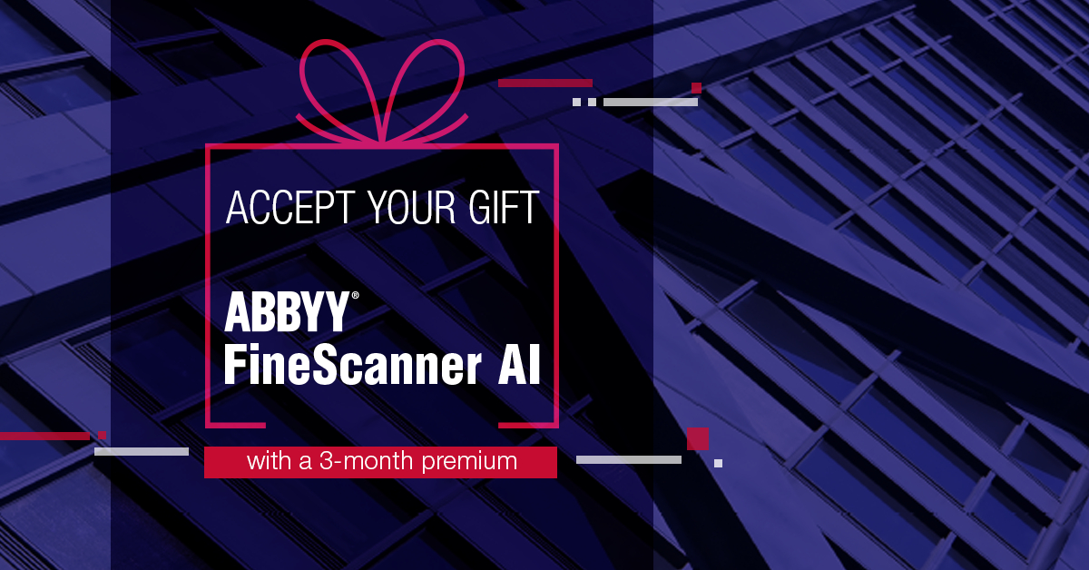 ABBYY_Mobile_WW's tweet image. To welcome the first day of the #ABATECHSHOW, we are offering our followers 3-month free premium subscriptions to #FineScanner AI, our document scanning app for #iOS and #Android with text recognition!
Follow the link to get your gift: bit.ly/2PrNudn
#DigitalIntelligence