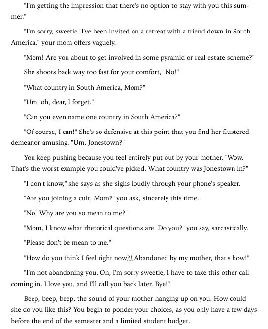 Here's one I've been working on. A Choose Your Own Taboo Sexual Adventure type of novel. Four pages! #erotica<a href="/tag/book"class="tags"><span>#book</span></a><a href="/tag/fantasy"class="tags"><span>#fantasy</span></a><a href="/tag/erotica"class="tags"><span>#erotica</span></a>