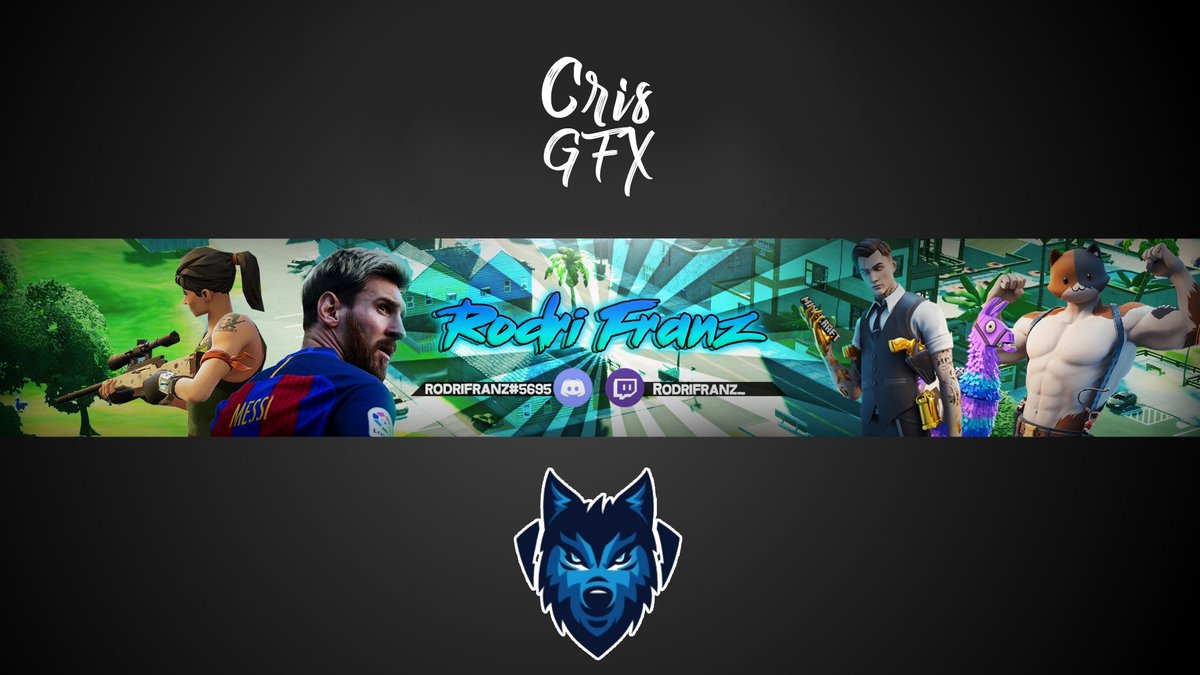 gfx_cris's tweet photo. A qui les dejo el banner que le hice a Rodri Franz
si quieren que les haga algún diseño contáctenme al MD o a mi discord Crislexgames#0950
#buscogfx #buscodiseñador #fortnite #fortniteGFX #GFX #buscodesigner #logoGFX #bannergfx #mascotlogo https://t.co/UdtV2sCPBd