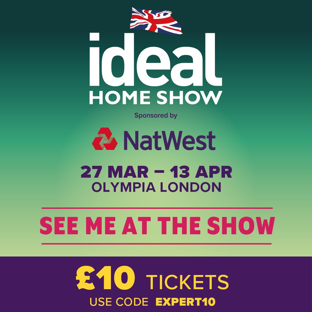 Join me <a href="/ideal_home_show/">Ideal Home Show</a> show next month. I will be on stage 30 March talking all about upcycling and my stuff! Use code EXPERT10 to get tickets for £10. See you there!