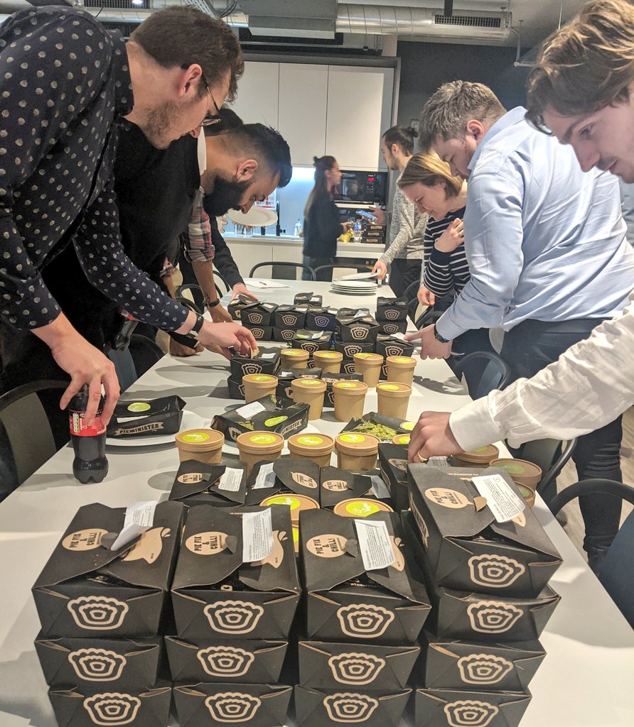 DonnaMacfadyen's tweet photo. Those who eat together... Great team lunch @Castconsultancy now in a carb stupor..  #castcontribution #teamlunch #leatherlane https://t.co/Frqd9LUPNB