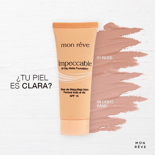 mon_reve's tweet photo. ¿Tú piel es clara? Te sugerimos los tonos Nude N° 1 o Light Sans N° 6 de nuestras Bases Impeccable. #MonreveVenezuela #Monreve #Venezuela #Belleza #Maquillaje #BaseImpeccable #Beauty #makeup https://t.co/2IDYACZZFK