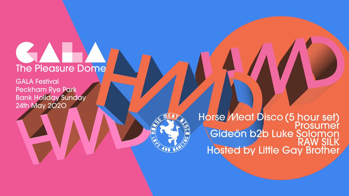 GALA Festival (@gala_festival) on Twitter photo Here we have it... Your GALA 2020 stage lineups have arrived!
Joining <a href="/horsemeatdisco/">Horse Meat Disco</a> in The Pleasure Dome is <a href="/theprosumer/">the prosumer</a>, #Gideön b2b <a href="/lukesolomon/">Luke FM Solomon</a>, <a href="/rawsilkdjs/">RAW SILK</a> and your hosts Little Gay Brother 💕 Here we have it... Your GALA 2020 stage lineups have arrived!
Joining <a href="/horsemeatdisco/">Horse Meat Disco</a> in The Pleasure Dome is <a href="/theprosumer/">the prosumer</a>, #Gideön b2b <a href="/lukesolomon/">Luke FM Solomon</a>, <a href="/rawsilkdjs/">RAW SILK</a> and your hosts Little Gay Brother 💕
