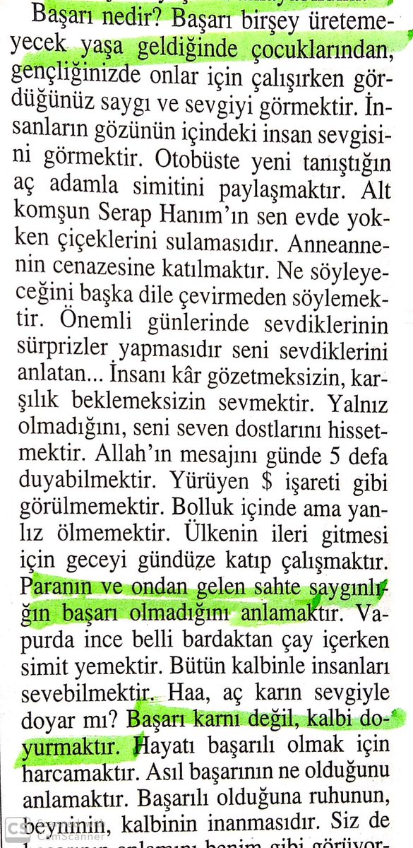 MelihHaban's tweet photo. Anlamlı ve güzel bir başarı tanımı; "Başarı karnı değil kalbi doyurmaktır, birşey üretmeyecek yaşa geldiğinde de etrafından eskiden olduğu gibi saygı ,sevgi ve değer  görmektir, yoksa para ve makamdan gelen sahte saygınlık başarı degildir." https://t.co/OP2GElIBQj