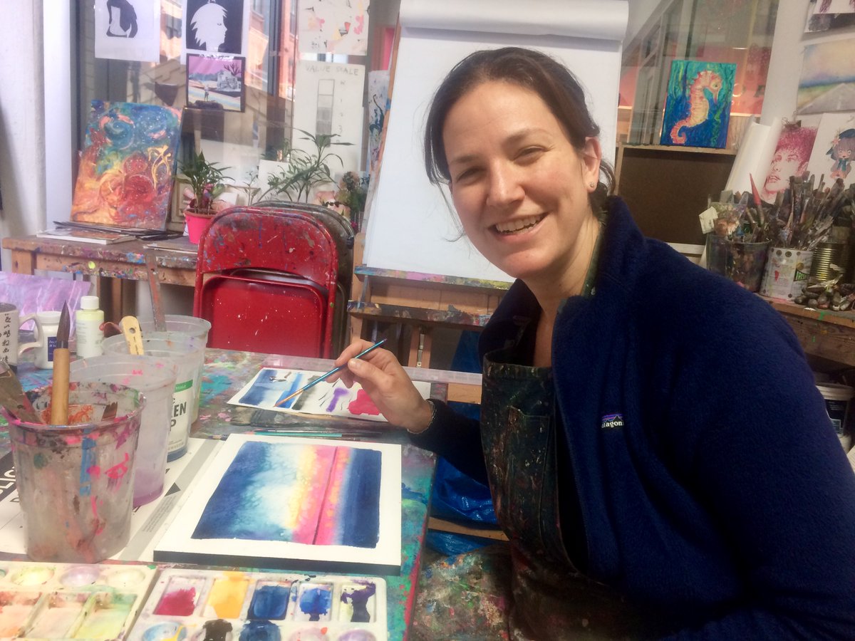 CWASDumbo's tweet photo. Exploring he magic of #Watercolors with our adults in our Friday class!
#CreativelyWILDArtStudio #DumboBrooklyn #BrooklynArtClass #PaintingforAdults #ArtClass #BrooklynArtClasses #Watercolorpaintingclass #ArtEducation https://t.co/h5SMKuaN6f