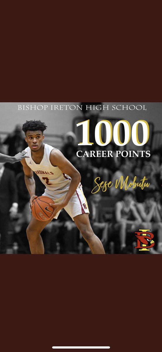 Congrats to Sese Motubu on a great season/ career and eclipsing 1000 point on Wednesday night!!!! @sese9mobutu