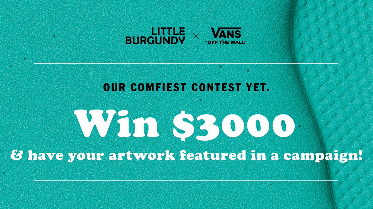 Calling all #artists and #creatives: get ready to show us what “Comfy” means to you.

Up for the challenge? Find out more at:

littleburgundyshoes.com/contest/vans-c…