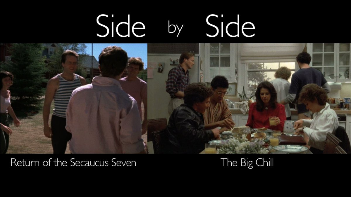 Update: finished 5B, the Side by Side video essay on The Big Chill & Return of the Secaucus 7. Based on a piece I wrote in 2012, the video was first announced in 2016, and will finally premiere end of March 2020. Timing worked out pretty well to discuss generational politics.