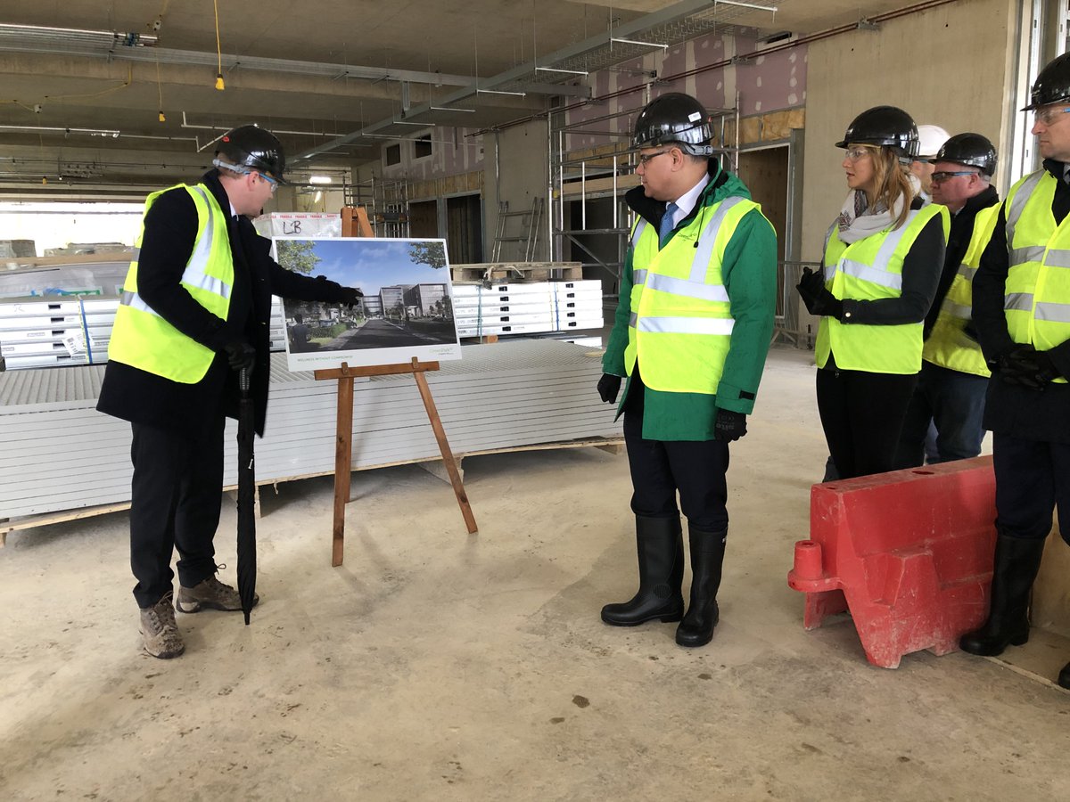 AlokSharma_RDG's tweet photo. Delighted to attend the Topping Out Ceremony at @GreenParkUK latest phase of development.

Great to have been joined by enthusiastic pupils of #Whitley Park Primary School to plant sapling trees as part of the Ceremony. https://t.co/vzpoyq7lMz