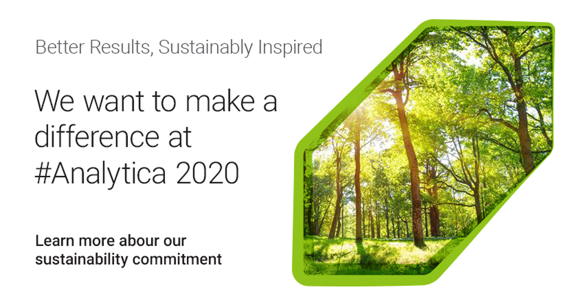 Agilent ChemAnalysis (@agilentchem) on Twitter photo Agilent has a long-standing history of commitment to sustainability, and this year, we are proud to say we want to make a difference at #Analytica2020. For the first time our presence at the show will be carbon neutral. Learn more ow.ly/HbgN50ysvo1 
#Sustainability Agilent has a long-standing history of commitment to sustainability, and this year, we are proud to say we want to make a difference at #Analytica2020. For the first time our presence at the show will be carbon neutral. Learn more ow.ly/HbgN50ysvo1 
#Sustainability