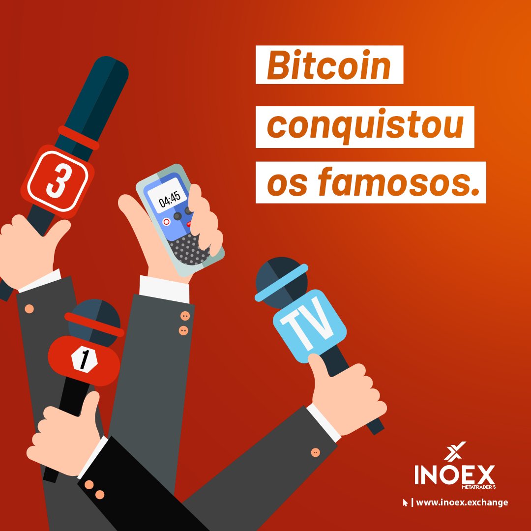 InoexE's tweet photo. Que o Bitcoin é a #criptomoeda de maior sucesso você já sabe, agora você vai descobrir alguns #famosos que o Bitcoin conquistou:

🤩 Ashton Kutcher
🤩 Messi
🤩 Mel B
🤩 Neymar
🤩 Kanye West

Faça seu cadastro na #INOEX e deixe o #Bitcoin te conquistar.
#VempraINOEX https://t.co/8OHeF2W7JN