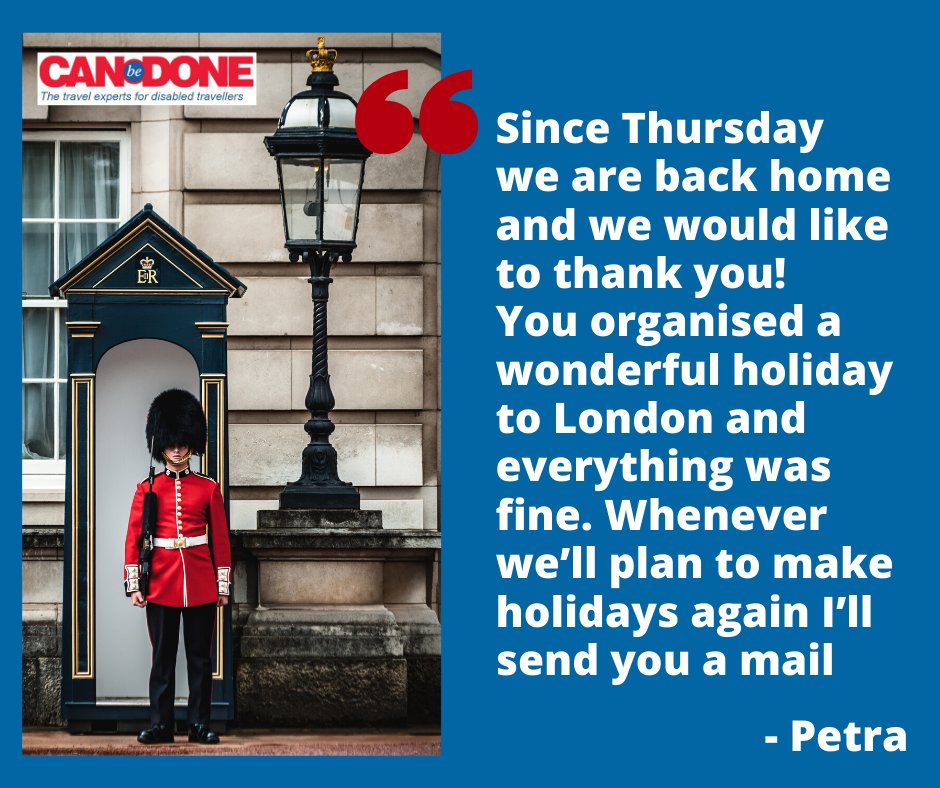 Hope to see you again soon, Petra! Really pleased to know that you had such a good time.  

#Review #Testimonial #CanBeDone