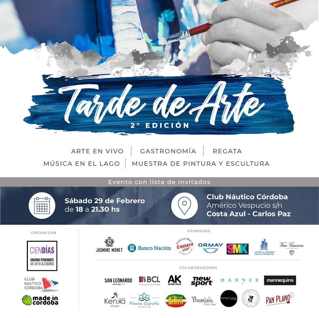 FundaLautaro's tweet photo. Mañana acompañamos la 2da Edición de Tarde de Arte de #CienDias Galería de Arte y Diseño. Los esperamos! https://t.co/HgS3C1auii